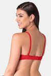 Komli Padded Non-Wired Full Coverage T-Shirt Bra - Red — thumbnail 2