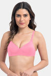 Komli Padded Non-Wired Full Coverage T-Shirt Bra - Baby Pink — thumbnail 1