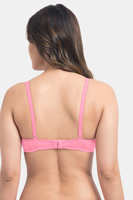 Komli Padded Non-Wired Full Coverage T-Shirt Bra - Baby Pink — image 2