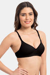 Komli Padded Non-Wired Full Coverage T-Shirt Bra - Black — thumbnail 3