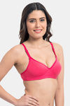 Komli Padded Non-Wired Full Coverage T-Shirt Bra - Dark Pink — thumbnail 3