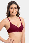 Komli Padded Non-Wired Full Coverage T-Shirt Bra - Magenta — thumbnail 3