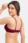 Komli Padded Non-Wired Full Coverage T-Shirt Bra - Magenta — thumbnail 4