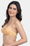 Komli Padded Non-Wired Full Coverage T-Shirt Bra - Skin — thumbnail 3