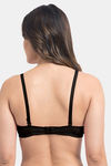 Komli Padded Non-Wired Full Coverage T-Shirt Bra - Black — thumbnail 2