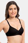 Komli Padded Non-Wired Full Coverage T-Shirt Bra - Black — thumbnail 4