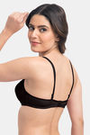 Komli Padded Non-Wired Full Coverage T-Shirt Bra - Black — thumbnail 6