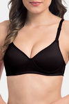 Komli Padded Non-Wired Full Coverage T-Shirt Bra - Black — thumbnail 9