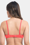 Komli Padded Non-Wired Full Coverage T-Shirt Bra - Coral — thumbnail 3