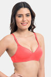 Komli Padded Non-Wired Full Coverage T-Shirt Bra - Coral — thumbnail 4
