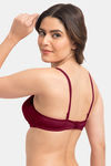 Komli Padded Non-Wired Full Coverage T-Shirt Bra - Magenta — thumbnail 4