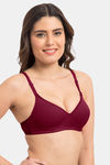 Komli Padded Non-Wired Full Coverage T-Shirt Bra - Magenta — thumbnail 6