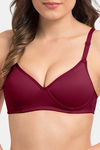 Komli Padded Non-Wired Full Coverage T-Shirt Bra - Magenta — thumbnail 9