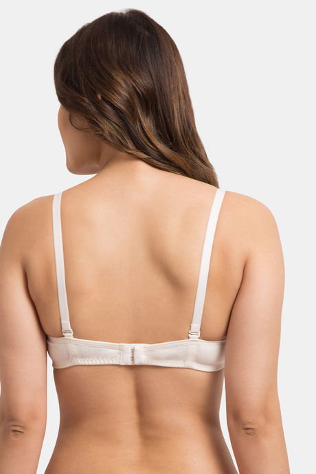 Komli Padded Non-Wired Full Coverage T-Shirt Bra - Off White — image 2