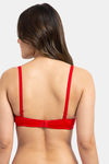 Komli Padded Non-Wired Full Coverage T-Shirt Bra - Red — thumbnail 2