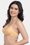 Komli Padded Non-Wired Full Coverage T-Shirt Bra - Skin — thumbnail 3
