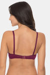 Komli Double Layered Non-Wired Medium Coverage T-Shirt Bra - Magenta — thumbnail 2