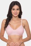 Komli Double Layered Non-Wired Medium Coverage T-Shirt Bra - Pink — thumbnail 1