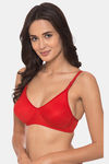 Komli Double Layered Non-Wired Full Coverage T-Shirt Bra - Red — thumbnail 3