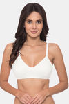 Komli Double Layered Non-Wired Medium Coverage T-Shirt Bra - White — thumbnail 1