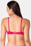 Komli Double Layered Non-Wired Medium Coverage T-Shirt Bra - Dark Pink — thumbnail 2