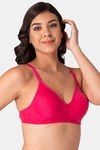 Komli Double Layered Non-Wired Medium Coverage T-Shirt Bra - Dark Pink — thumbnail 3