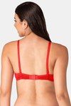 Komli Double Layered Non-Wired Medium Coverage T-Shirt Bra - Red — thumbnail 2