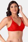 Komli Double Layered Non-Wired Medium Coverage T-Shirt Bra - Red — thumbnail 4