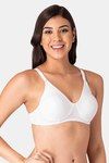 Komli Double Layered Non-Wired Medium Coverage T-Shirt Bra - White — thumbnail 4