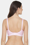Komli Single Layered Non-Wired Full Coverage Minimiser Bra - Pink — thumbnail 2