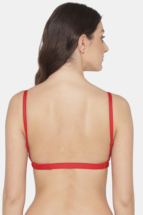 Komli Padded Non-Wired Full Coverage T-Shirt Bra - Red — image 2