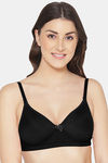 Komli Double Layered Non Wired Full Coverage Bra - Black — thumbnail 1