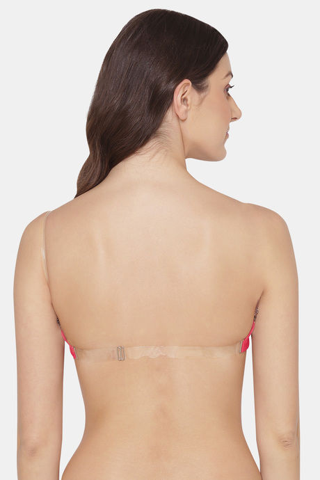 Komli Double Layered Non Wired Full Coverage Bra - Dark Pink — image 3