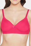 Komli Double Layered Non Wired Full Coverage Bra - Dark Pink — thumbnail 6