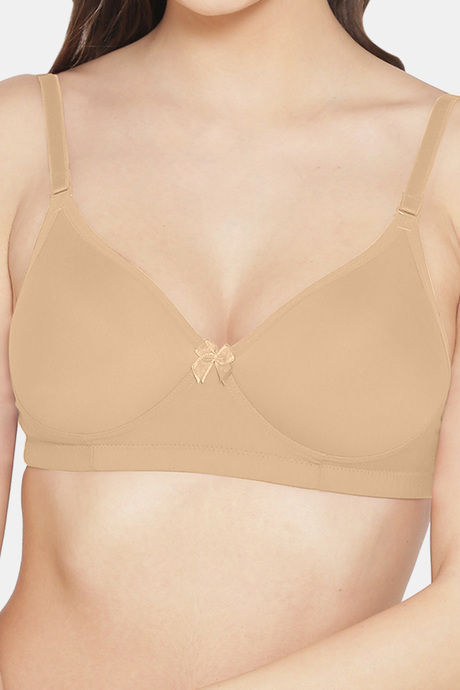 Komli Double Layered Non Wired Full Coverage Bra - Skin — image 6
