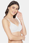 Komli Double Layered Non Wired Full Coverage Bra - White — thumbnail 4