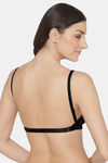 Komli Lightly Padded Non Wired Full Coverage Bra - Black — thumbnail 2
