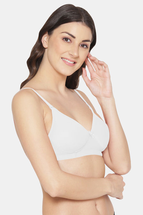 Komli Lightly Padded Non Wired Full Coverage Bra - Off White — image 4