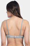 Komli Lightly Padded Non Wired Full Coverage Bra - Grey — thumbnail 2