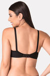 Komli Double Layered Non Wired Full Coverage T-Shirt Bra - Black — thumbnail 2