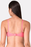Komli Double Layered Non Wired Full Coverage T-Shirt Bra - Coral — thumbnail 2