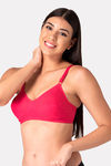 Komli Double Layered Non Wired Full Coverage T-Shirt Bra - Dark Pink — thumbnail 4