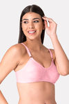 Komli Double Layered Non Wired Full Coverage T-Shirt Bra - Pink — thumbnail 3