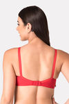 Komli Double Layered Non Wired Full Coverage T-Shirt Bra - Red — thumbnail 2