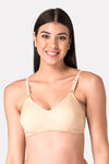 Komli Double Layered Non Wired Full Coverage T-Shirt Bra - Skin — thumbnail 1