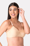 Komli Double Layered Non Wired Full Coverage T-Shirt Bra - Skin — thumbnail 3