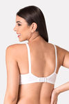 Komli Double Layered Non Wired Full Coverage T-Shirt Bra - White — thumbnail 2