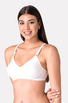 Komli Double Layered Non Wired Full Coverage T-Shirt Bra - White — thumbnail 4