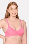 Komli Padded Non Wired Full Coverage T-Shirt Bra - Baby Pink — thumbnail 3