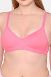 Komli Padded Non Wired Full Coverage T-Shirt Bra - Baby Pink — thumbnail 4